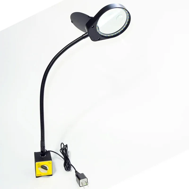 AM-6S 3X/10x or 8x/15x Reading Magnifying Glass Loupe Magnifier Lamp
