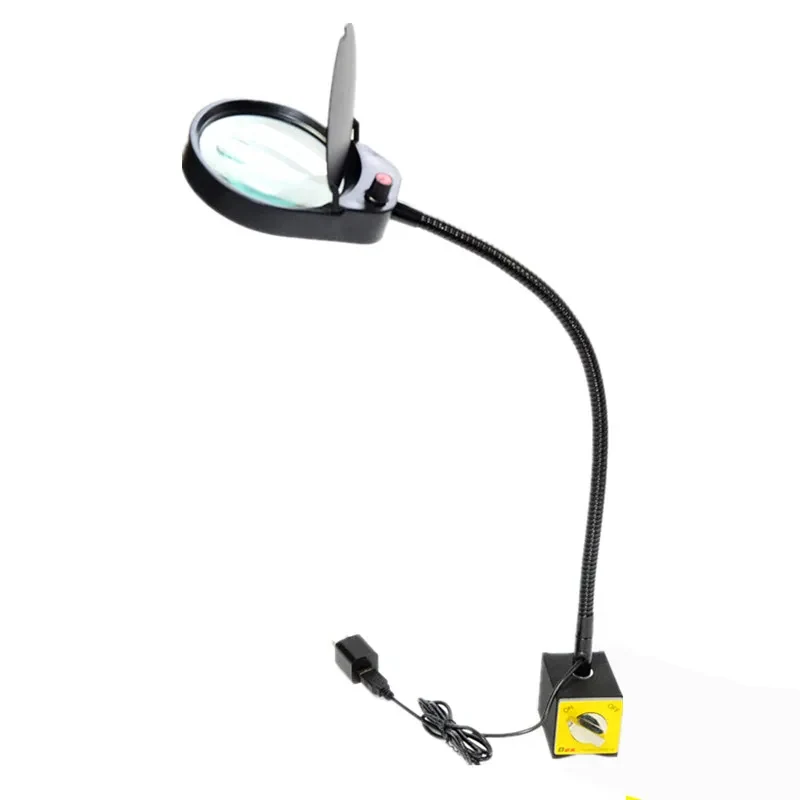 AM-6S 3X/10x or 8x/15x Reading Magnifying Glass Loupe Magnifier Lamp