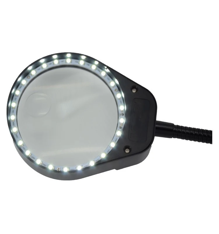 AM-6S 3X/10x or 8x/15x Reading Magnifying Glass Loupe Magnifier Lamp