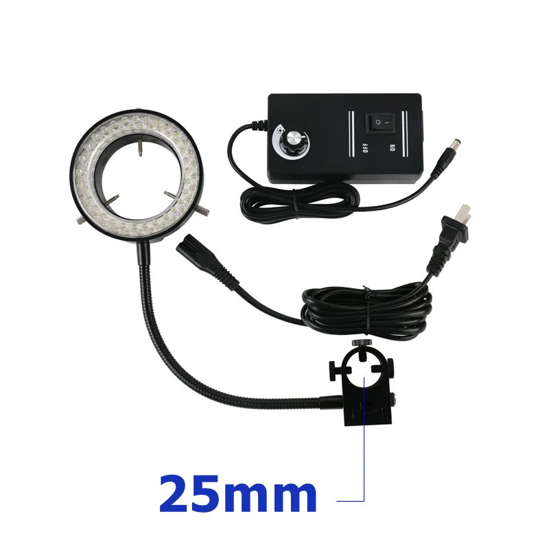 60pcs Stereo Microscope LED Light WD 40-160mm AM-60-Holder