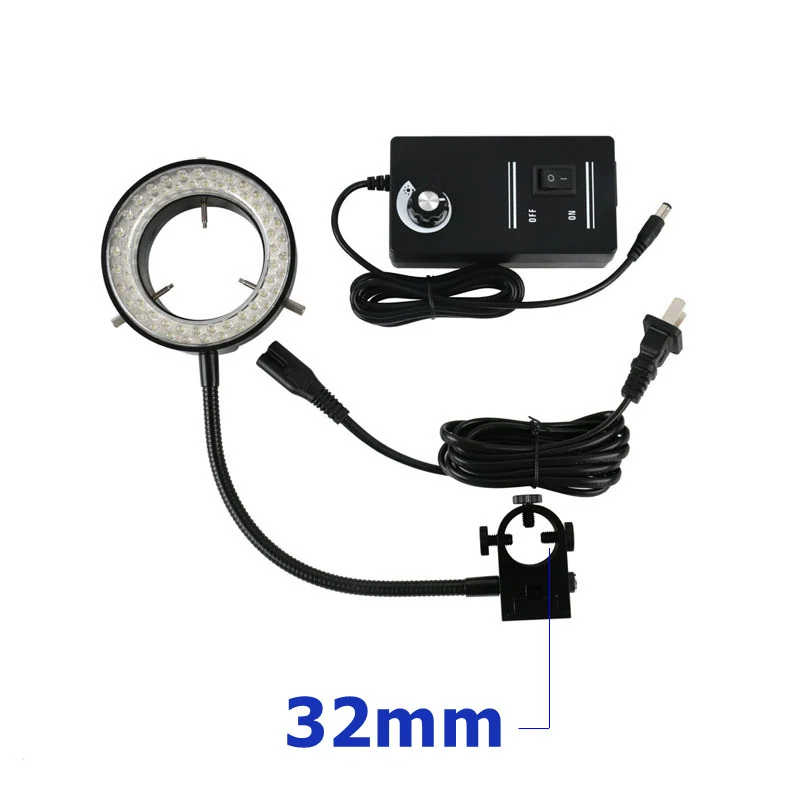60pcs Stereo Microscope LED Light WD 40-160mm AM-60-Holder