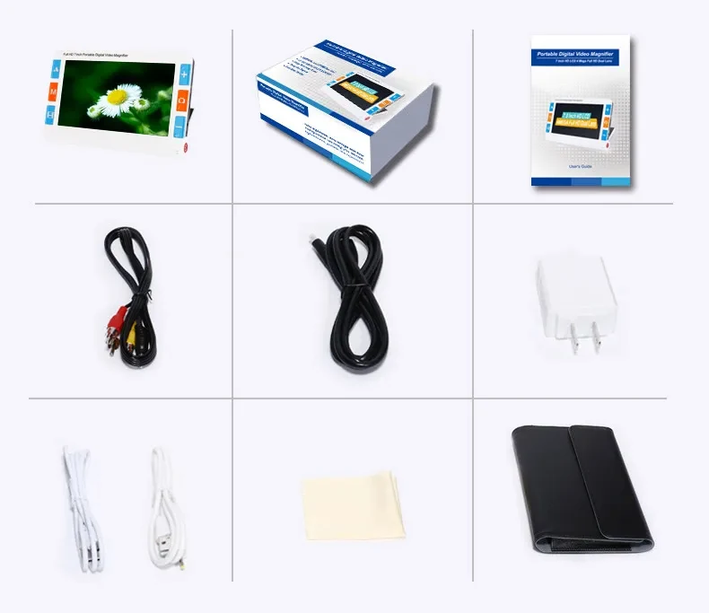7 Inch 2X-32X Portable Digital Magnifier Low Vision Electronic Video