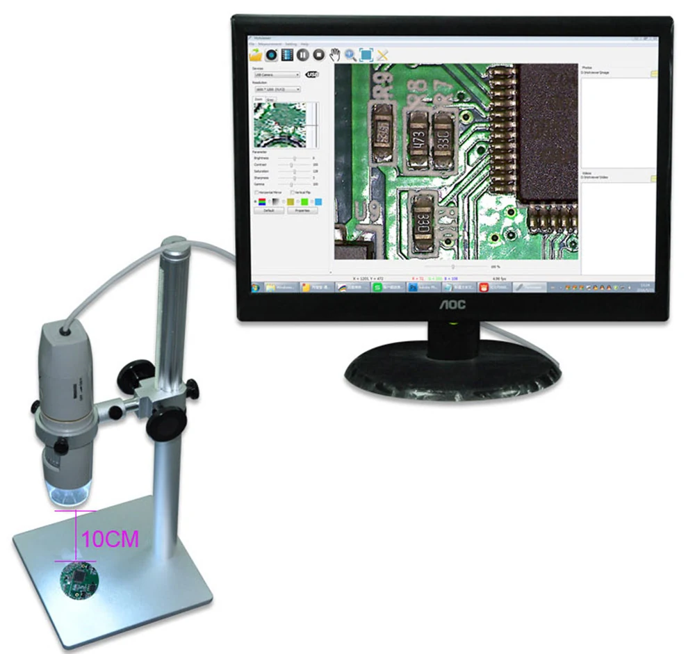 HT-60L USB+OTG Digital Microscope for Skin and Hair Analysis