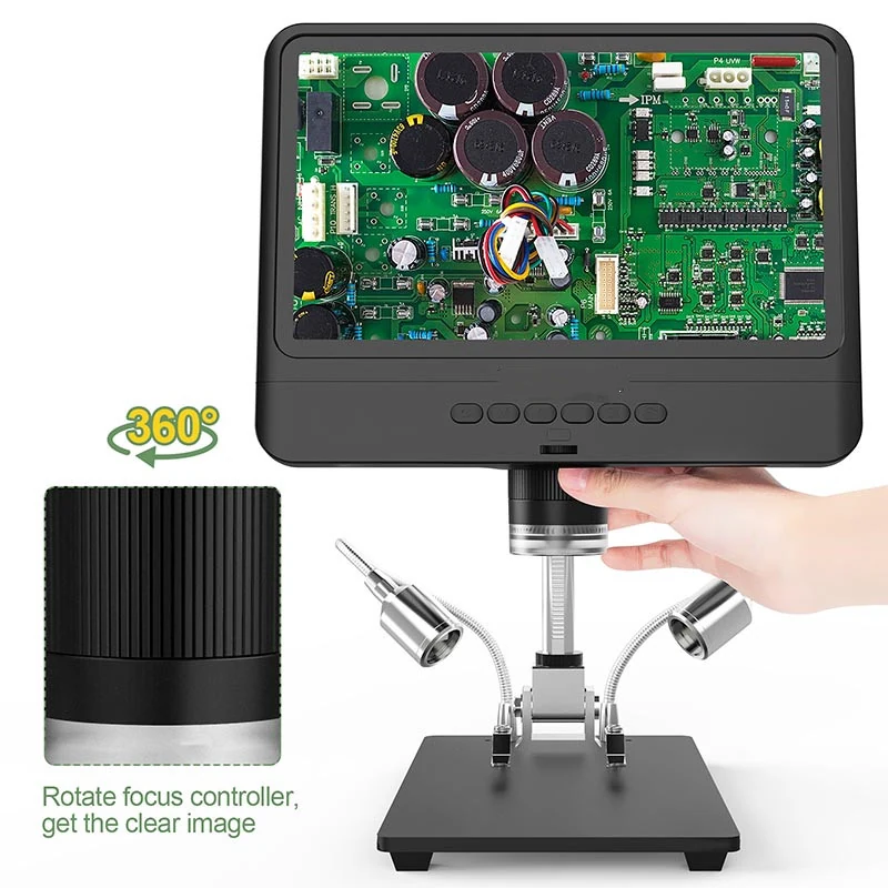 MD206 7” LCD Display Digital Microscope Electronic DIY Soldering
