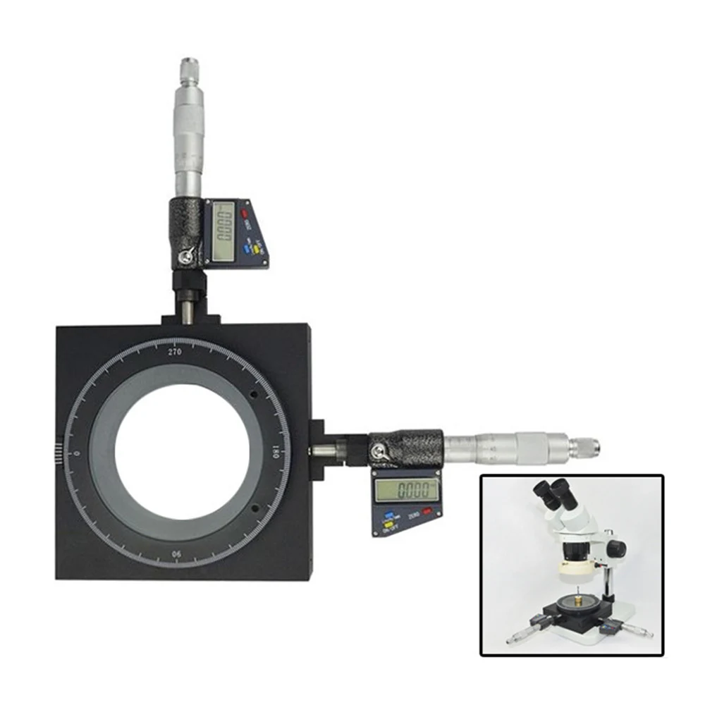 95mm Digital Right-hand Measurement XY Microscope Mobile Stage