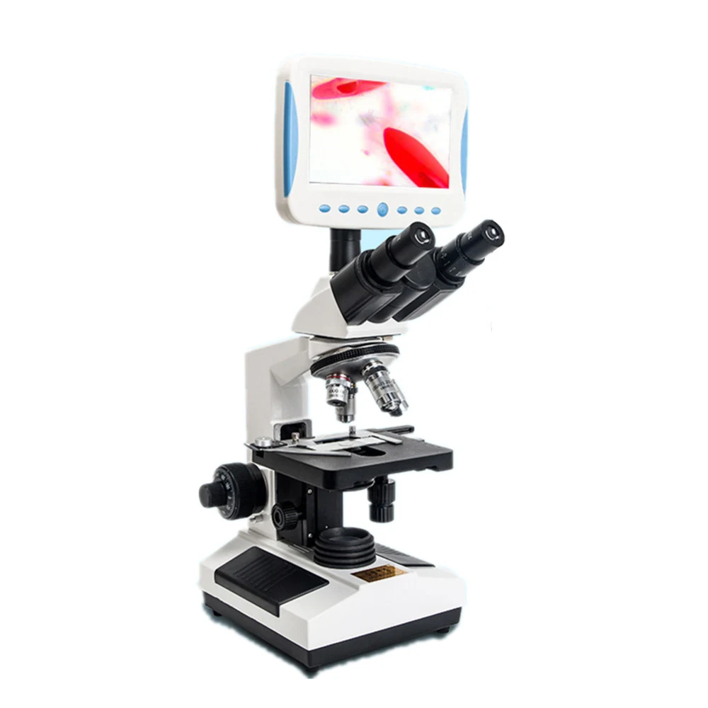 LCD100 7 Inch Digital LCD Biological Lab Microscope for Shcool