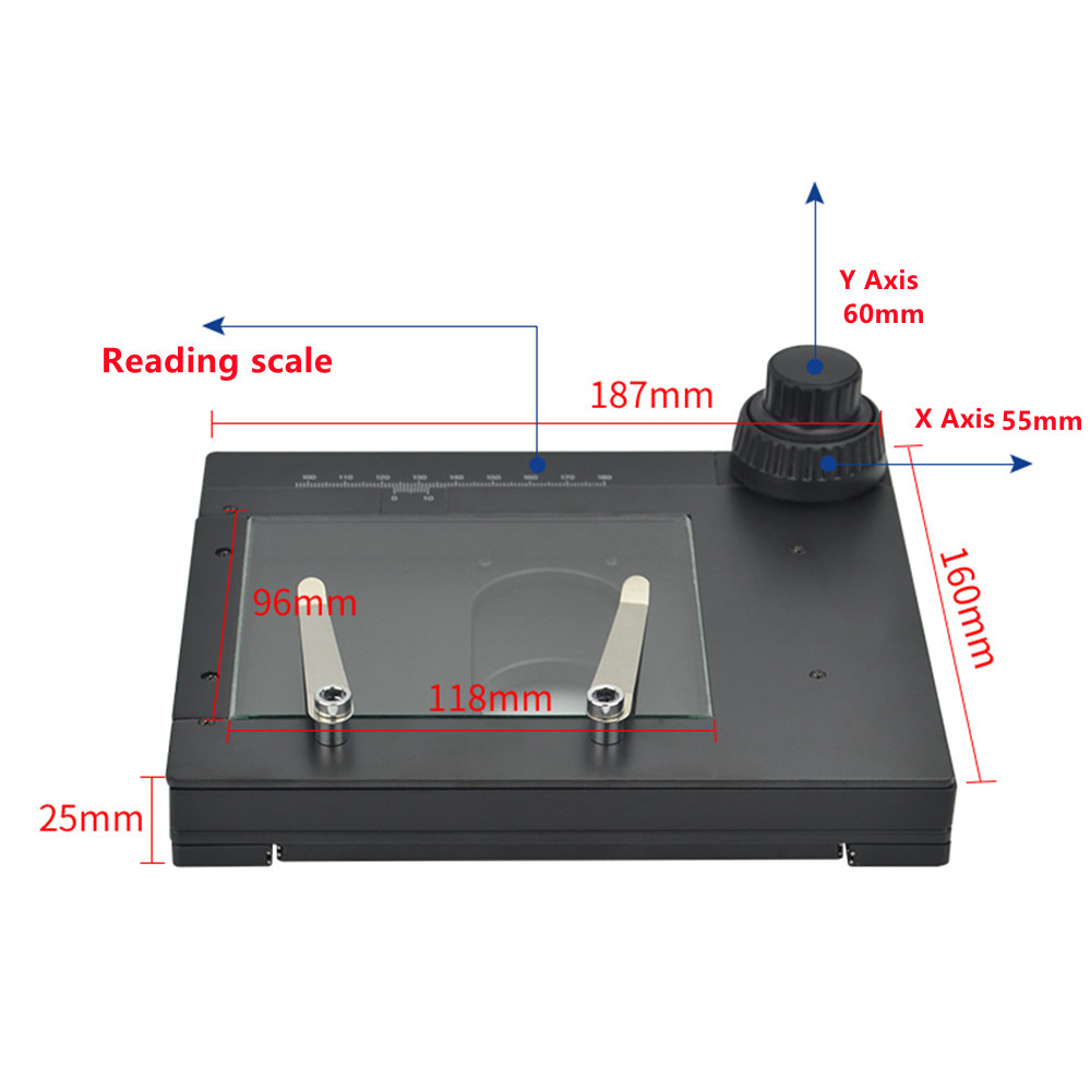 XY Moving Microscope Stage (with glass surface) - AMADA Microscope